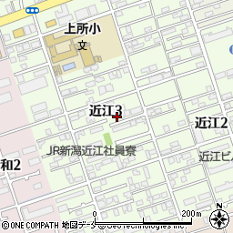 新潟県新潟市中央区近江3丁目5-18周辺の地図