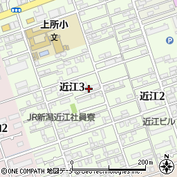 新潟県新潟市中央区近江3丁目5-16周辺の地図