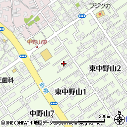 新潟県新潟市東区東中野山1丁目3周辺の地図