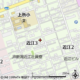 新潟県新潟市中央区近江3丁目5-5周辺の地図