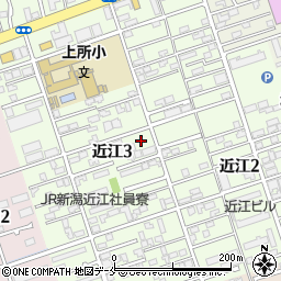 新潟県新潟市中央区近江3丁目5-5周辺の地図