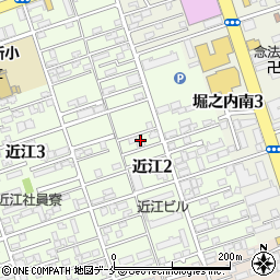 新潟県新潟市中央区近江2丁目13周辺の地図