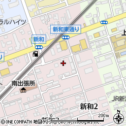 ミナモト通信株式会社　新潟営業所周辺の地図