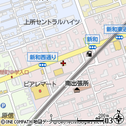 コメダ珈琲店新潟新和店周辺の地図