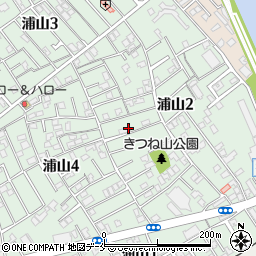 新潟県新潟市西区浦山周辺の地図