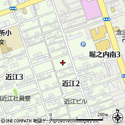 新潟県新潟市中央区近江2丁目14周辺の地図