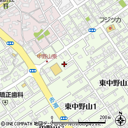 新潟県新潟市東区東中野山1丁目2周辺の地図