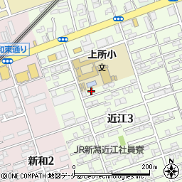 新潟県新潟市中央区近江3丁目26-35周辺の地図