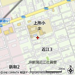 新潟県新潟市中央区近江3丁目26-33周辺の地図