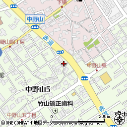セブンイレブン新潟中野山店周辺の地図