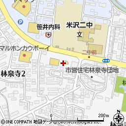 株式会社ニューライフカネタ　米沢店周辺の地図