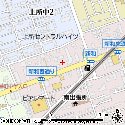 セブンイレブン新潟新和店周辺の地図
