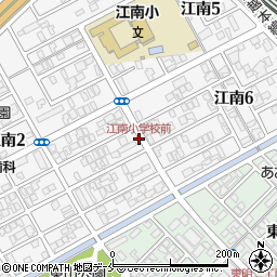 江南小学校前周辺の地図
