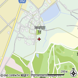 新潟県新発田市下飯塚596周辺の地図