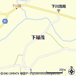 新潟県佐渡市下川茂周辺の地図