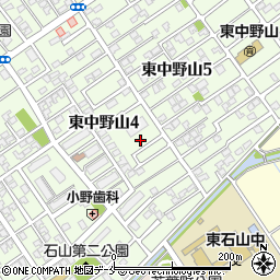 新潟県新潟市東区東中野山4丁目12周辺の地図