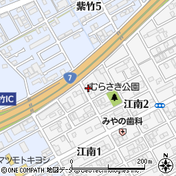 ニッタタイヤ新潟周辺の地図