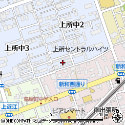 新潟県新潟市中央区上所中2丁目21周辺の地図