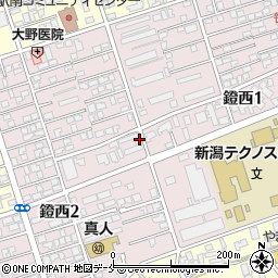 新潟県新潟市中央区鐙西周辺の地図