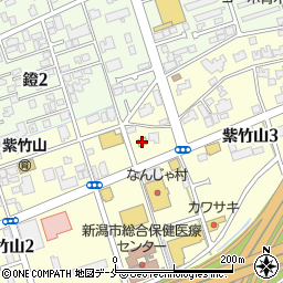 セブンイレブン新潟紫竹山店周辺の地図