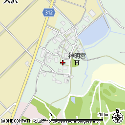 新潟県新発田市下飯塚599周辺の地図