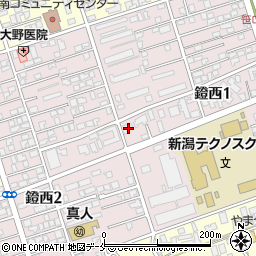 新潟県新潟市中央区鐙西1丁目12-23周辺の地図