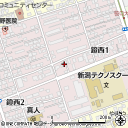新潟県新潟市中央区鐙西1丁目12-16周辺の地図