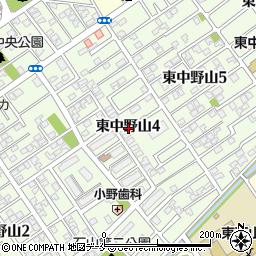 新潟県新潟市東区東中野山4丁目周辺の地図