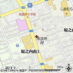 ステーキガスト新潟堀之内店周辺の地図