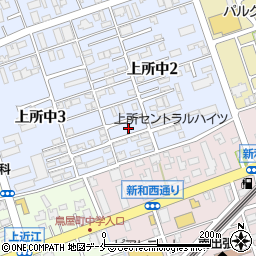 新潟県新潟市中央区上所中2丁目20周辺の地図