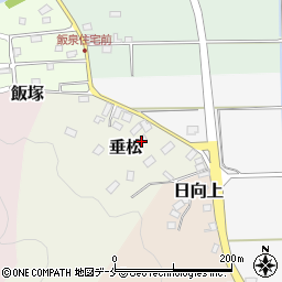 宮城県伊具郡丸森町垂松8周辺の地図