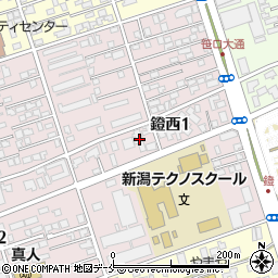 新潟県新潟市中央区鐙西1丁目12-8周辺の地図