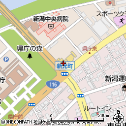 新潟日産自動車県庁前店周辺の地図