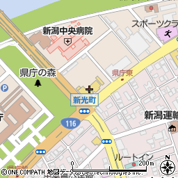 新潟日産県庁前店周辺の地図