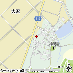 新潟県新発田市下飯塚588周辺の地図