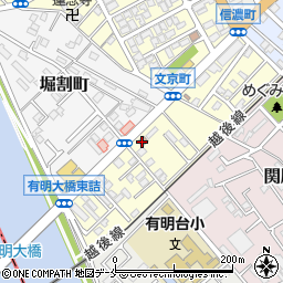 新潟有明台郵便局周辺の地図