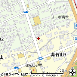 新潟紫竹山郵便局周辺の地図