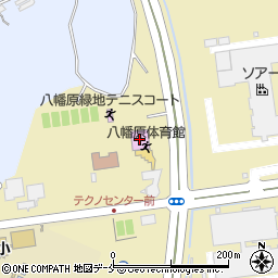 米沢市営八幡原体育館（テクノセンター）周辺の地図