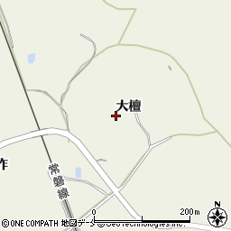 宮城県亘理郡山元町坂元大檀周辺の地図