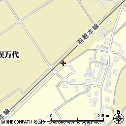 新潟県新発田市竹俣万代165周辺の地図