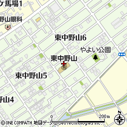 新潟県新潟市東区東中野山6丁目4周辺の地図