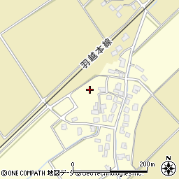 新潟県新発田市加治万代周辺の地図