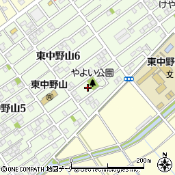 新潟県新潟市東区東中野山6丁目8周辺の地図