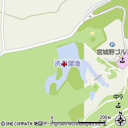 渋沢堤周辺の地図