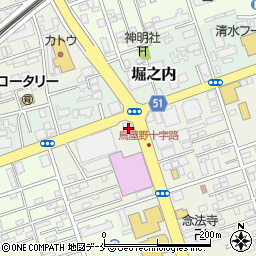 メガネスーパー新潟とやの店周辺の地図