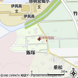 宮城県伊具郡丸森町飯泉周辺の地図