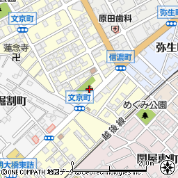 ファミリーマート新潟文京町店周辺の地図