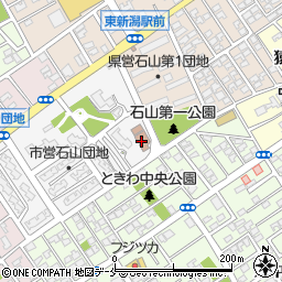 新潟市老人憩のフロアーシルバーピア石山周辺の地図