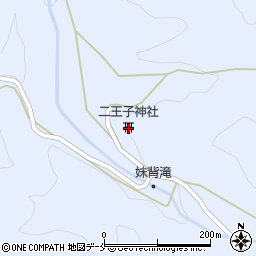 二王子神社周辺の地図