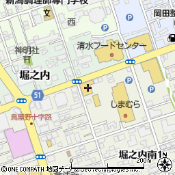 新潟マツダ堀之内店周辺の地図